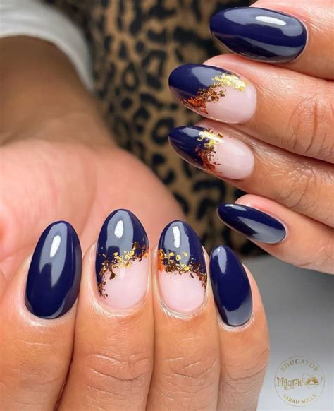 Navy Blue Nails Care