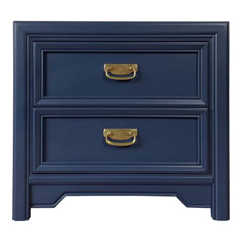 Navy Blue Nightstand Image 9