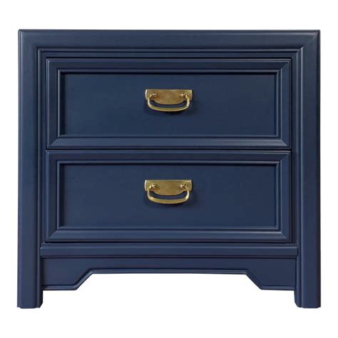 Navy Blue Nightstand Image 8