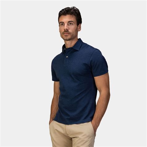 Navy Blue Polo Shirt Style 1