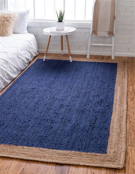 Navy Blue Rug in a hallway