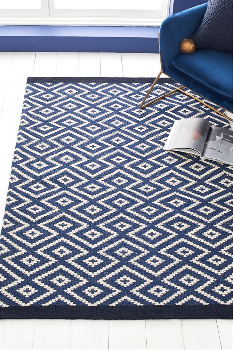 Navy Blue Rug Patterns