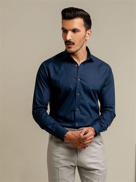 Navy Blue Shirt Styling