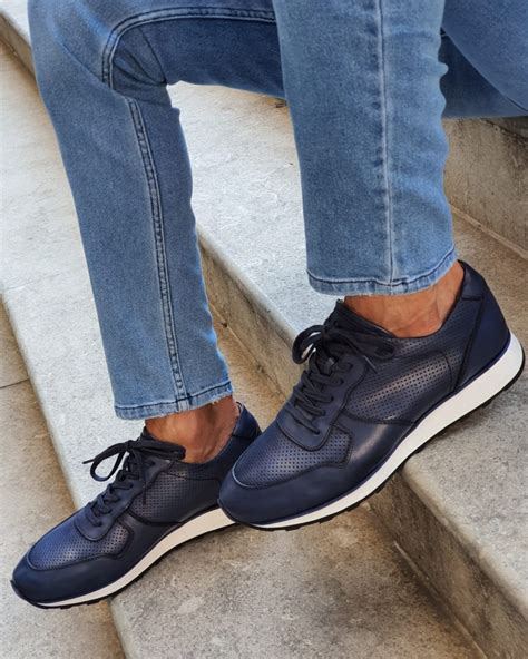 Navy Blue Sneakers