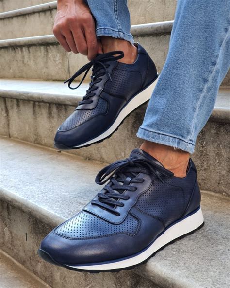 Navy Blue Sneakers For Daily Wear