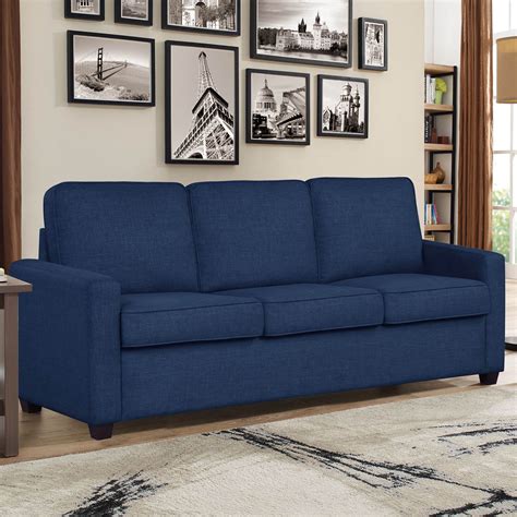 Sleeper Navy Blue Sofa