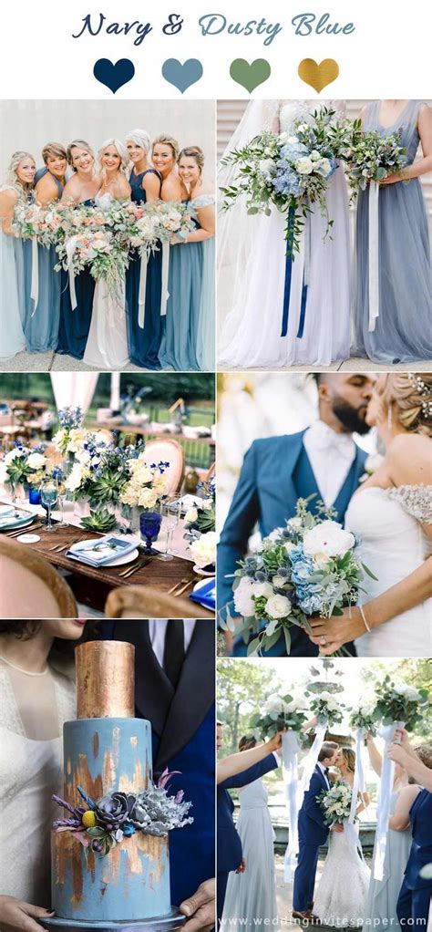 Navy Blue Spring Wedding Example