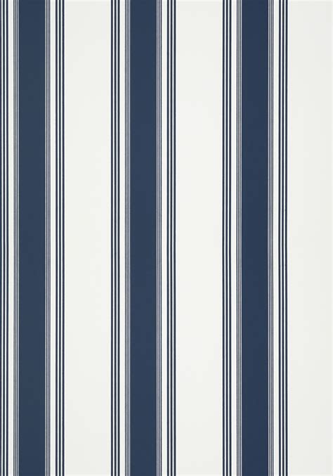 Navy Blue Striped Wallpaper