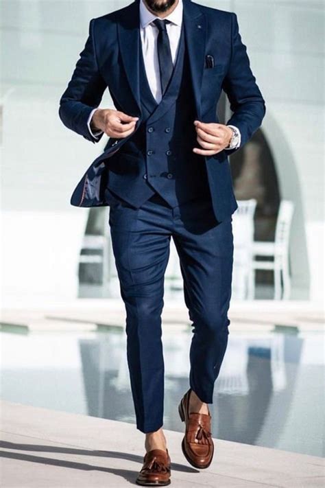 Navy Blue Suit Design