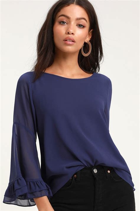 Navy Blue Top