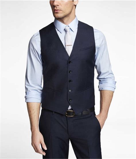 Navy Blue Vest Fashion Trends