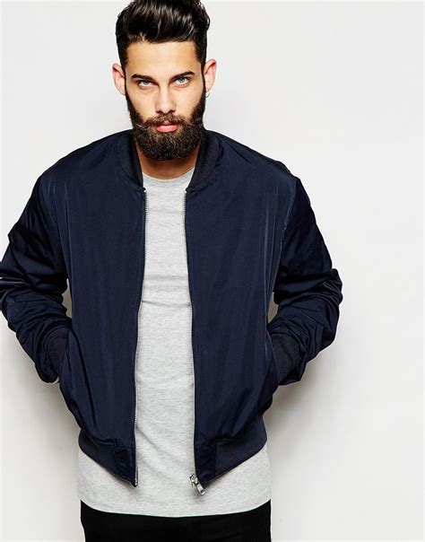 Navy Bomber Jacket Fashion