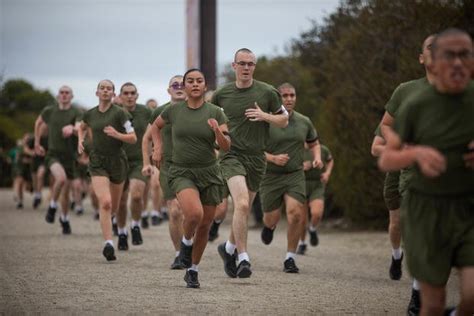 Navy Boot Camp Recruits Running