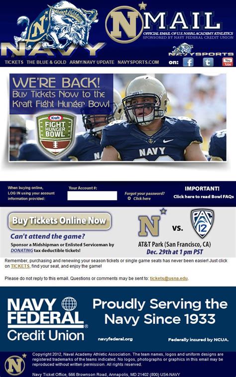 Navy Bowl Game Tickets