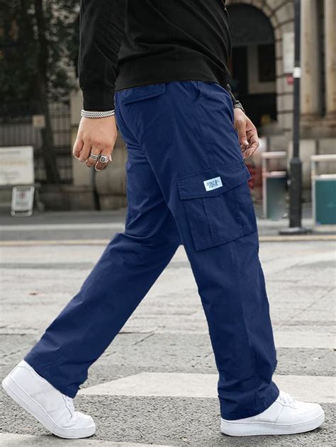 Navy Cargo Pants with Sneakers