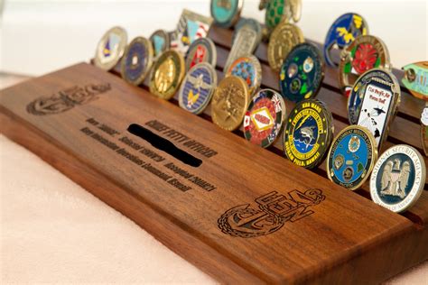 Navy Challenge Coin Display