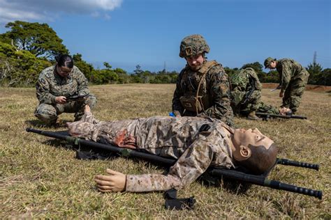 Navy Corpsman training exercise