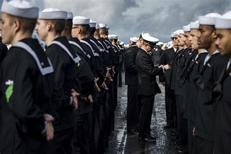 Navy Dress Uniform Inspection