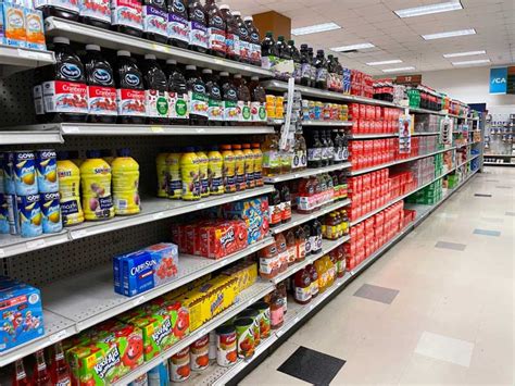 Navy Exchange grocery aisle