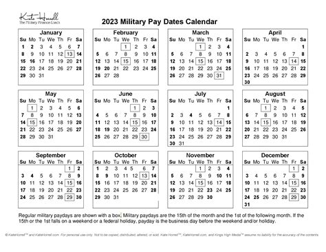 Navy Fed Military Pay Calendar Image 3