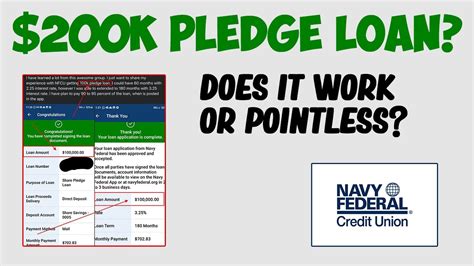 Navy Federal Pledge Loan