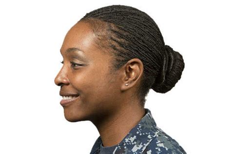 Navy Female Braided Hairstyle