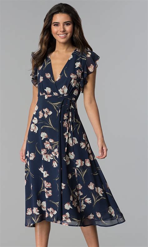 Navy Floral Dress Styling Options