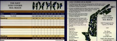 Navy Golf Course Layout