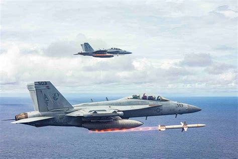 Navy Growler Aircraft in Flight