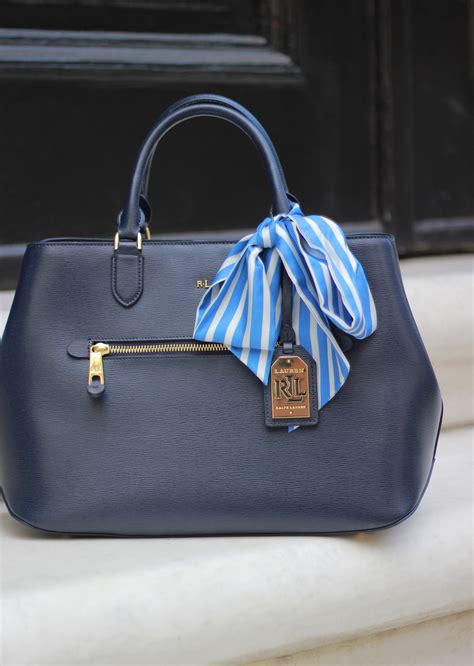 Navy Handbag with Key