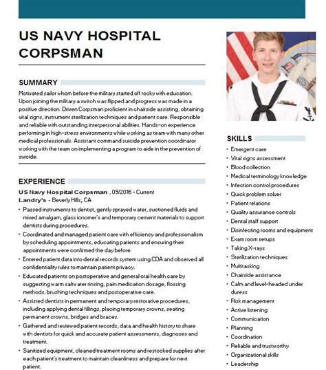 Navy Hospital Corpsman Job Description