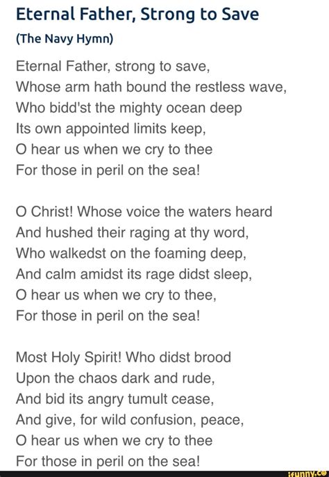 Navy Hymn Conclusion