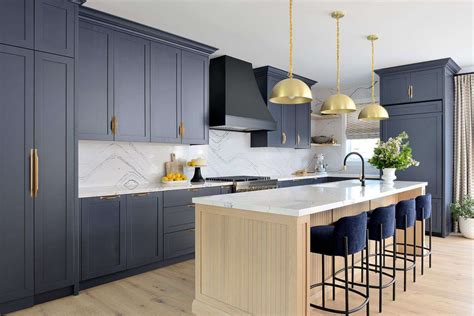 Navy Kitchen Cabinet Styles and Designs