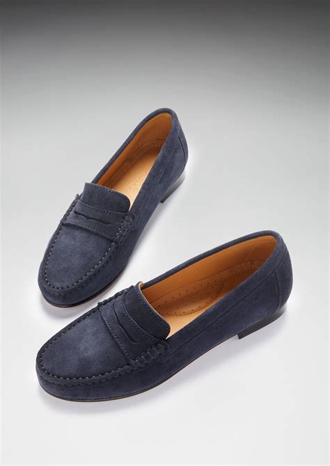 Navy Loafers Comfortable Wear