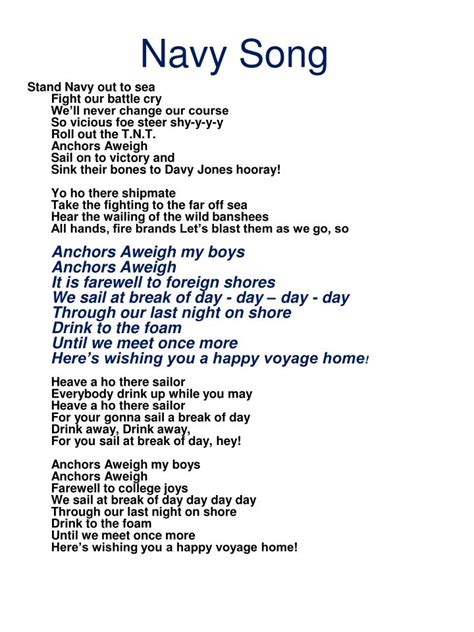 Navy Lyrics Analysis Image