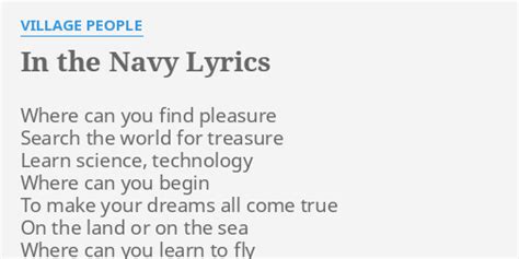 Navy Lyrics Interpretation Image