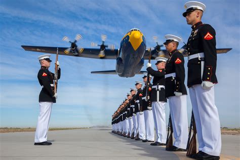 Navy MPs and Marines participating in a drill