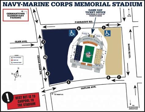 Navy Memorial Stadium Merchandise Booth