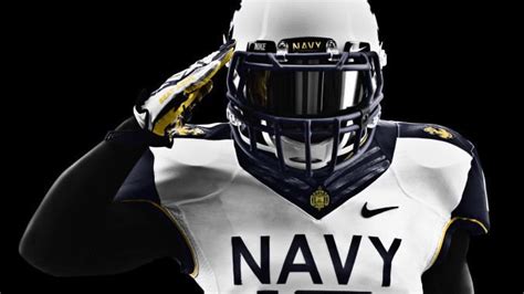 Navy Midshipmen Football Team in Action