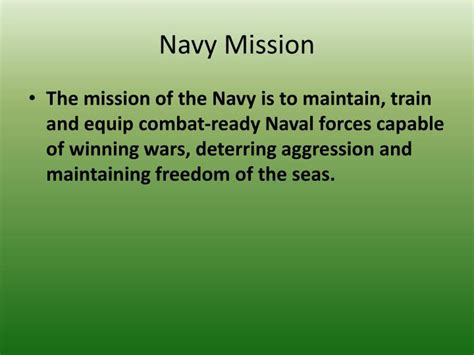 Navy Mission