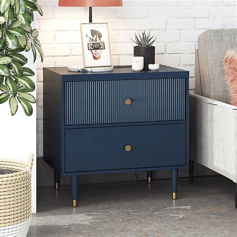 Navy Nightstand Furniture Choice