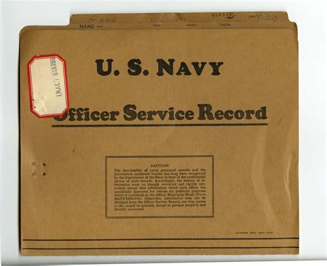 Navy Officer Service Records