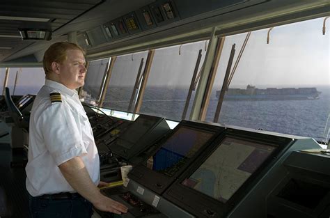 Navy Officer Working on Ship