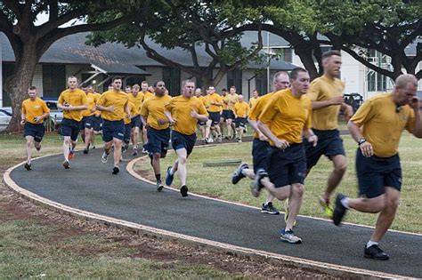 Navy PRT Running