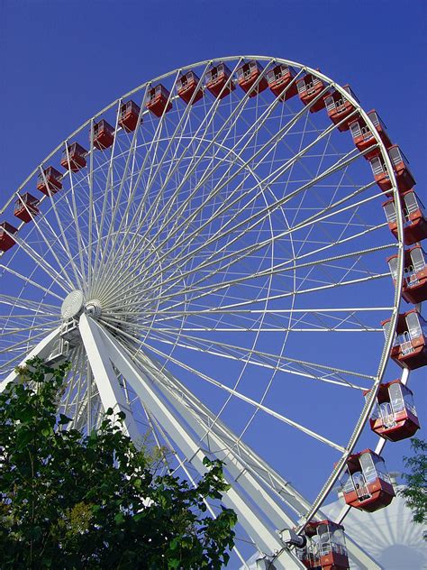 Navy Pier Ferris Wheel at Night