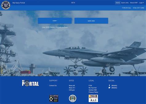 Navy Portal Home Page