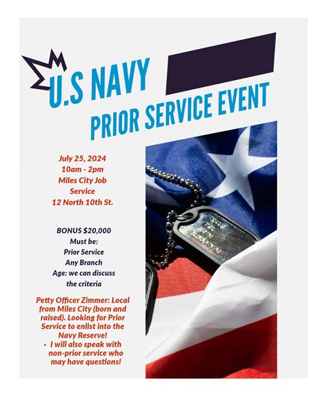 Navy Prior Service Program Career