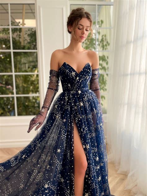 Navy Prom Dress Inspiration