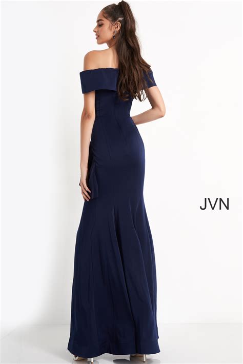 Description of Navy Prom Gown 3