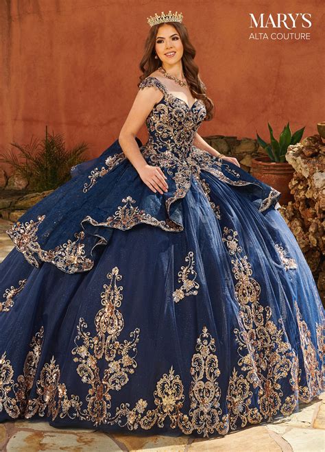 Navy Quinceanera Celebration Dresses